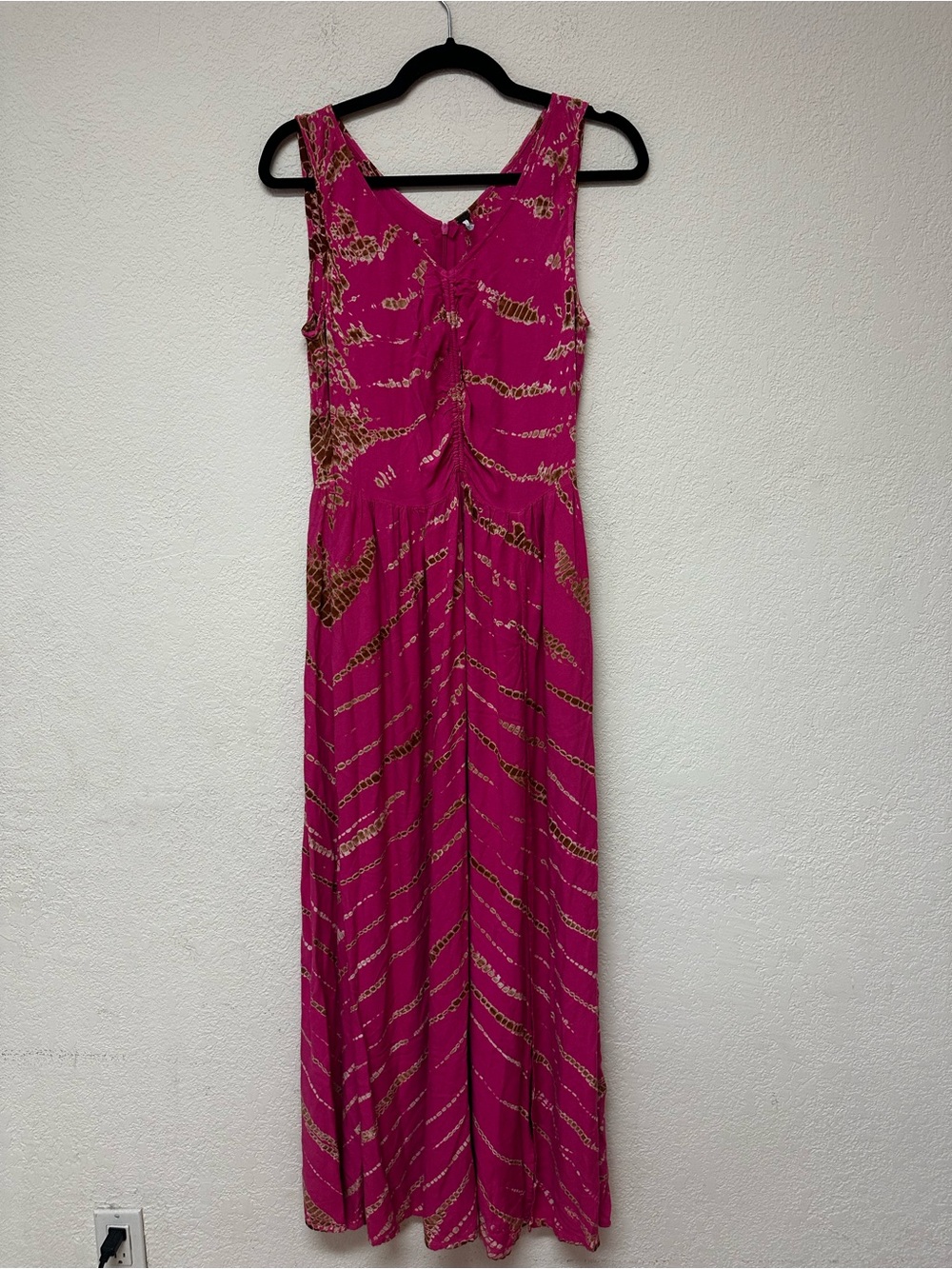 Young Fabulous & Broke Women’s Pink Striped Maxi Dress Sleeveless Summer Dress L - Picture 2 of 4